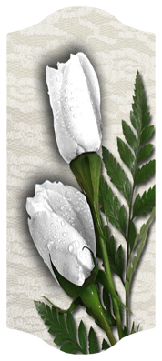 DARAY-C-060 2 Roses White